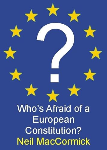 Imagen de archivo de Who's Afraid of a European Constitution? (Societas S.) a la venta por Redux Books