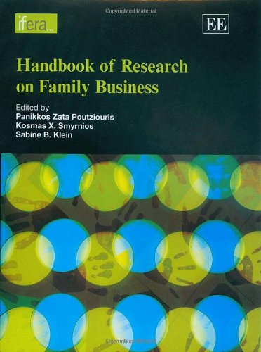 9781845424107: Handbook of Research on Family Business (Research Handbooks in Business and Management series)