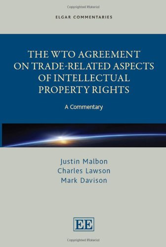 9781845424435: The WTO Agreement on Trade-Related Aspects of Intellectual Property Rights: A Commentary (Elgar Commentaries in Intellectual Property Law series)