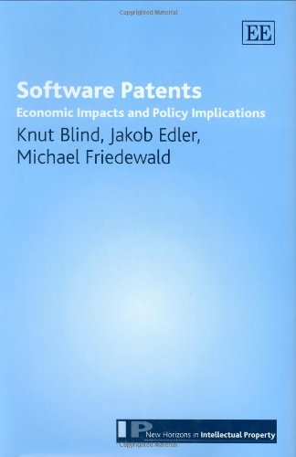 Beispielbild fr Software Patents: Economic Impacts And Policy Implications (New Horizons in Intellectual Property) zum Verkauf von Books From California