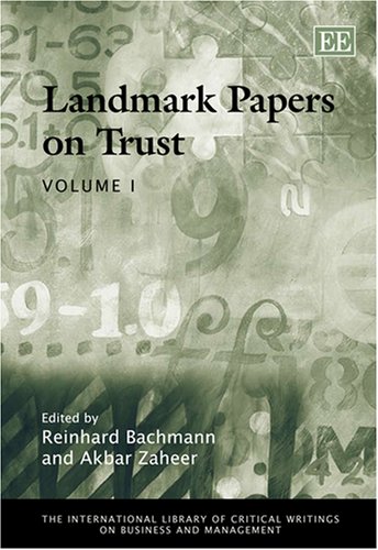 Imagen de archivo de Landmark Papers on Trust a la venta por Books Puddle