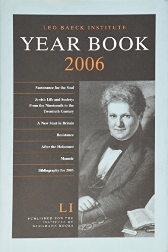 Stock image for Leo Baeck Institute Year Book 2006 [LI] for sale by Stony Hill Books