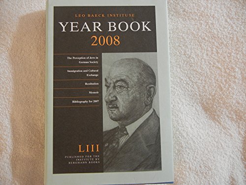 Beispielbild fr Leo Baeck Institute Yearbook 2008 zum Verkauf von Book Alley