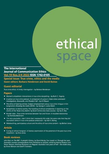 9781845498108: Ethical Space Vol. 19 Issue 3/4