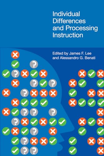 Beispielbild fr Individual Differences and Processing Instruction zum Verkauf von Blackwell's