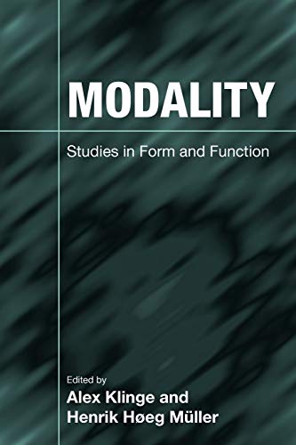 9781845539108: Modality: Studies in Form and Function