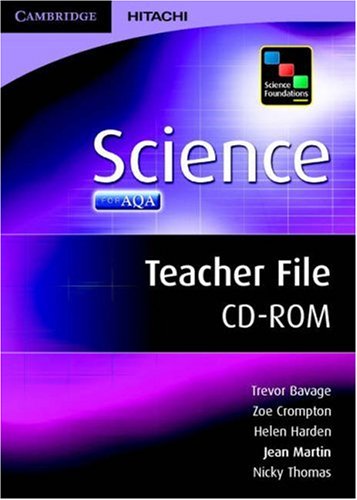 Science Foundations Science Teacher File CD-ROM (Science Foundations Third Edition) (9781845659721) by Martin, Jean; Harden, Helen; Thomas, Nicky; Crompton, Zoe; Bavage, Trevor