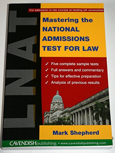9781845680107: Mastering the National Admissions Test for Law