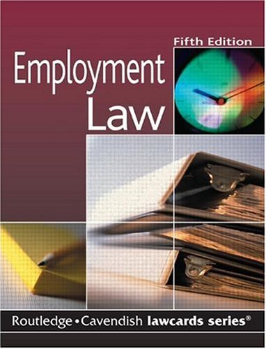 Beispielbild fr Cavendish: Employment Lawcards zum Verkauf von Y-Not-Books