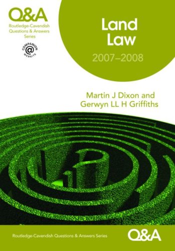 Imagen de archivo de Q&A Land Law 2007-2008 (Questions and Answers) a la venta por MusicMagpie