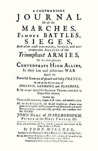 9781845741235: Compendious Journal of All the Marches Famous Battles & Sieges of Marlborough