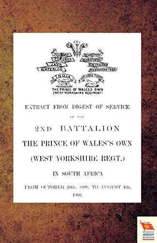 9781845748425: Extract from Digest of Service of the 2nd Battalion the P.O.W. Own (West Yorkshire Regt.) in South Africa (NAM)