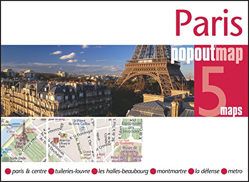Beispielbild fr Paris PopOut Map: pop-up city street map of Paris city center - folded pocket size travel map with transit map included (Popout Maps) zum Verkauf von Goodwill