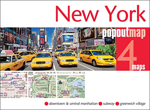 New York Popout Map - handy, pocket-size, pop-up map of New York (Popout Maps) - PopOut Maps