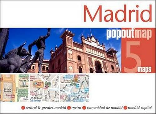 Beispielbild fr Madrid Popout Map - handy pocket size pop-up city map of Madrid; includes a metro map (PopOut Maps) zum Verkauf von WorldofBooks