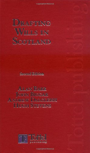 9781845920401: Drafting Wills in Scotland: Second Edition