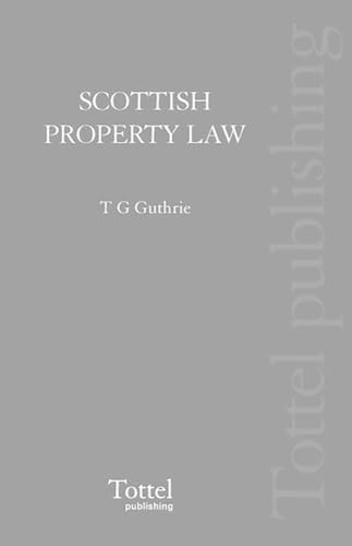 Imagen de archivo de Scottish Property Law a la venta por Better World Books Ltd