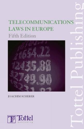 Beispielbild fr Telecommunication Laws in Europe Law and Regulation of Electronic Communications in Europe zum Verkauf von Librakons Rare Books and Collectibles