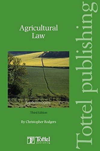 Beispielbild fr Agricultural Law zum Verkauf von AwesomeBooks