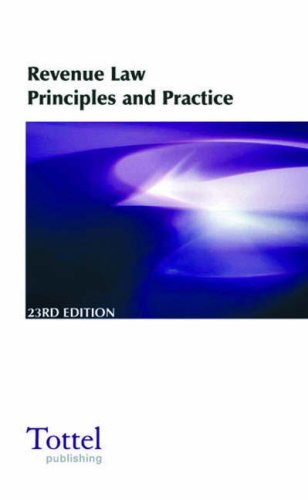 9781845921965: Revenue Law: Principles and Practice
