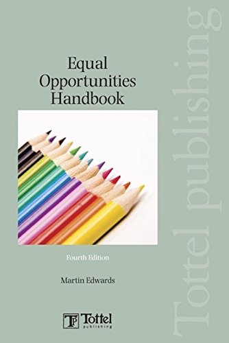 Imagen de archivo de Equal Opportunities Handbook: Employment Law and HR Practice a la venta por Reuseabook