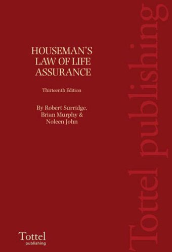 Houseman's Law of Life Assurance (9781845922429) by Murphy, Brian; John, Noleen; Surridge, Robert