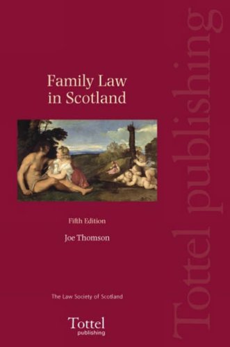 Stock image for Family Law in Scotland for sale by Better World Books Ltd