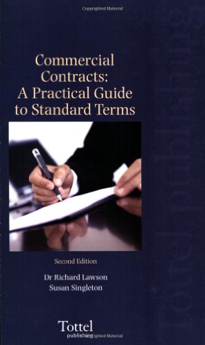 Beispielbild fr Commercial Contracts A Practical Guide to Standard Terms Second Edition zum Verkauf von Buchpark