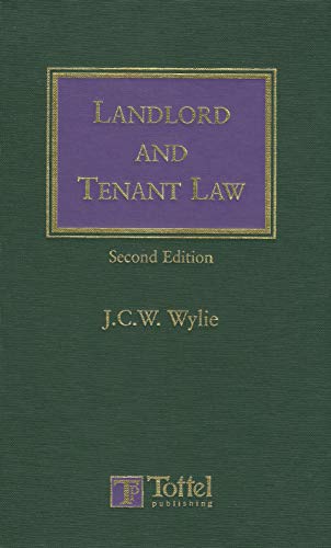 Imagen de archivo de Landlord and Tenant Law: 2nd Edition a la venta por Pigeonhouse Books, Dublin