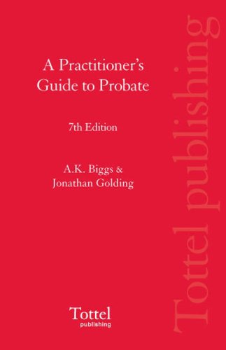 9781845925192: A Practitioner's Guide to Probate