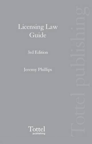 Beispielbild fr Licensing Law Guide zum Verkauf von Bestsellersuk