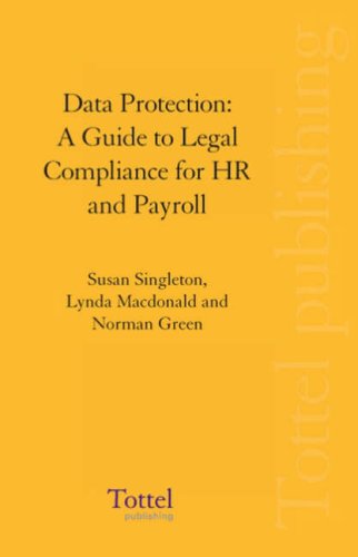 9781845926489: Data Protection: A Guide to Legal Compliance for HR and Payroll