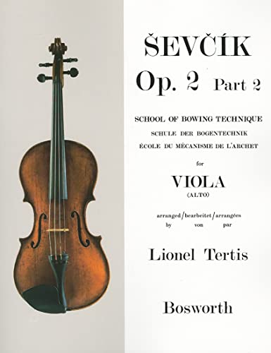 Imagen de archivo de Sevcik for Viola - Opus 2, Part 2: School of Bowing Technique a la venta por Half Price Books Inc.