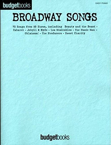 Budgetbooks: Broadway Songs (Easy Piano)