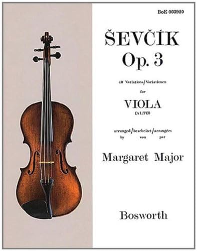 Beispielbild fr Sevcik for Viola, Opus 3: 40 Variations zum Verkauf von ThriftBooks-Atlanta