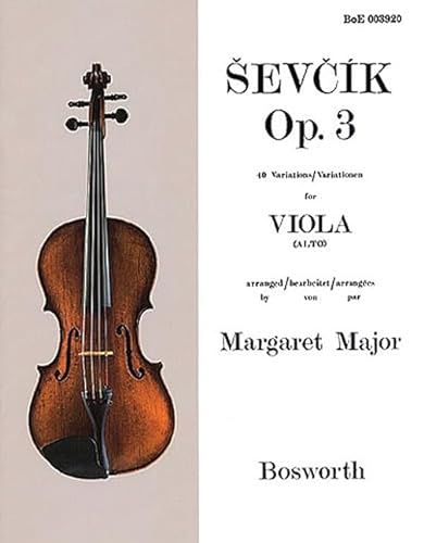 9781846098802: Sevcik for Viola, Opus 3: 40 Variations [Lingua inglese]: 40 Variations / Variationen for Viola (Alto)