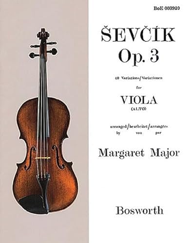 Stock image for Sevcik for Viola - Opus 3: 40 Variations for sale by Half Price Books Inc.