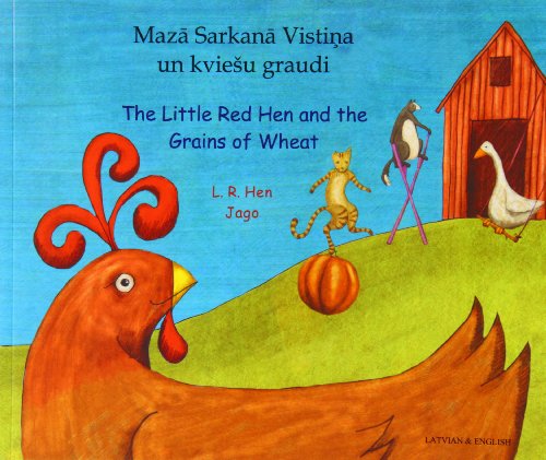 Beispielbild fr THE Little Red Hen and the Grains of Wheat (English/Latvian) zum Verkauf von WorldofBooks