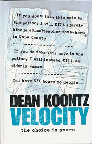 Velocity (Charnwood Large Print) (9781846172342) by Dean Koontz