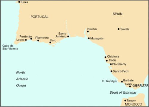 Beispielbild fr Imray Chart C50: Sines to Gibraltar zum Verkauf von WorldofBooks