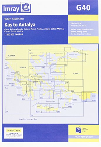 Beispielbild fr Imray Chart G40: Kas to Antalya zum Verkauf von WorldofBooks