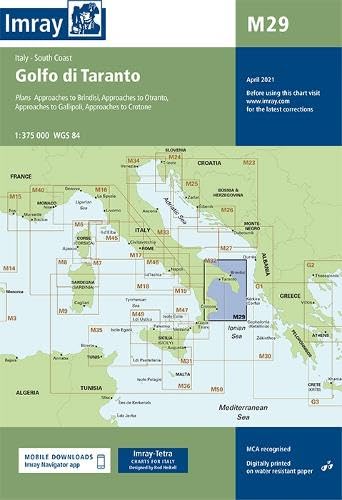 Stock image for Imray Chart M29: Golfo di Taranto (M Series) for sale by WorldofBooks