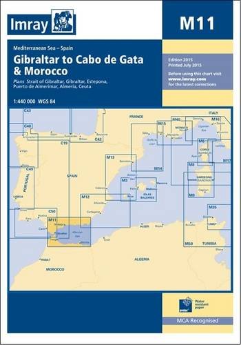 9781846237065: Imray Chart M11: Gibraltar to Cabo De Gata and Morocco