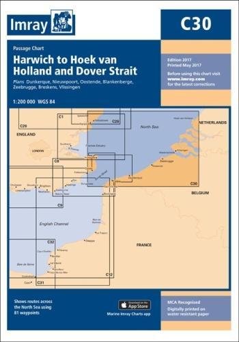 Beispielbild fr Imray Chart: Harwich to Hoek van Holland and Dover Strait: 30 (C Series) zum Verkauf von WorldofBooks