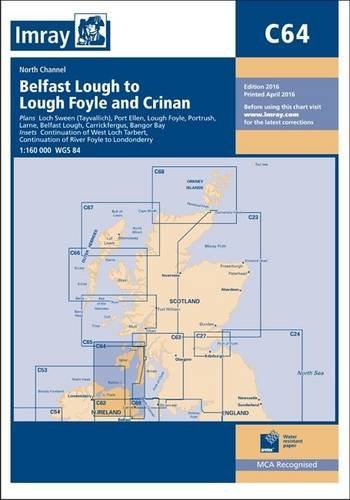 Beispielbild fr Imray Chart C64: North Channel - Belfast Lough to Lough Foyle and Crinan zum Verkauf von WorldofBooks