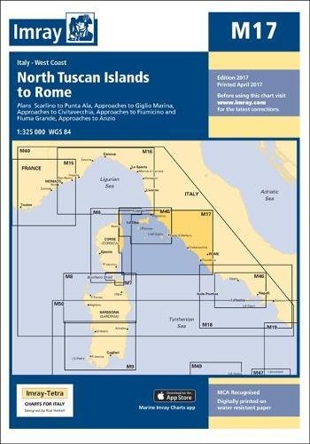 Beispielbild fr Imray Chart M17: North Tuscan Islands to Rome (M Series) zum Verkauf von WorldofBooks