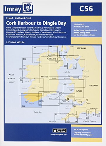 Beispielbild fr Imray Chart C56 Cork Harbour to Dingle Bay C Series zum Verkauf von PBShop.store US