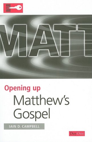 Imagen de archivo de Opening up Matthew's Gospel (Opening Up the Bible) a la venta por AwesomeBooks