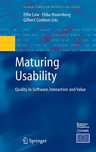 Stock image for Maturing Usability : Quality in Software, Interaction and Value for sale by Better World Books