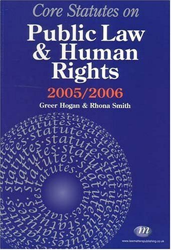 Imagen de archivo de Core Statutes on Public Law and Human Rights 2005-06 a la venta por AwesomeBooks